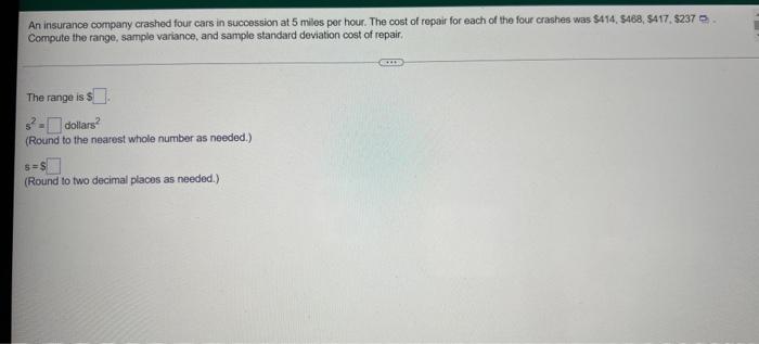 Solved show step by step how you got the answers and show | Chegg.com