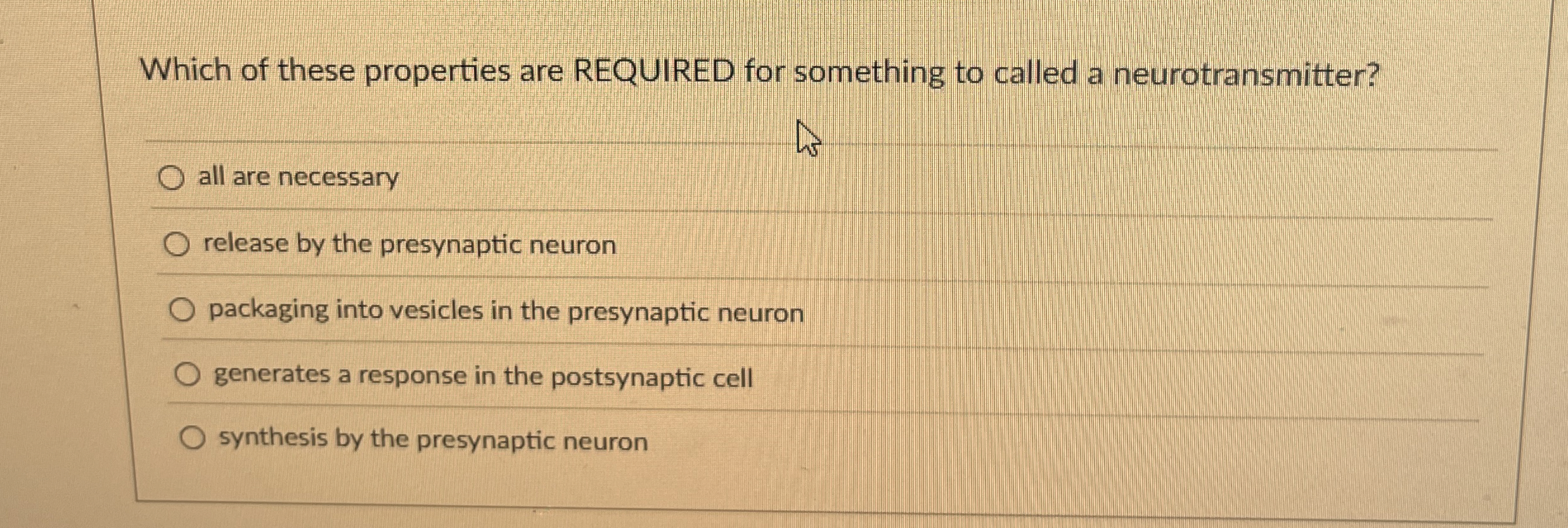 Solved Which of these properties are REQUIRED for something