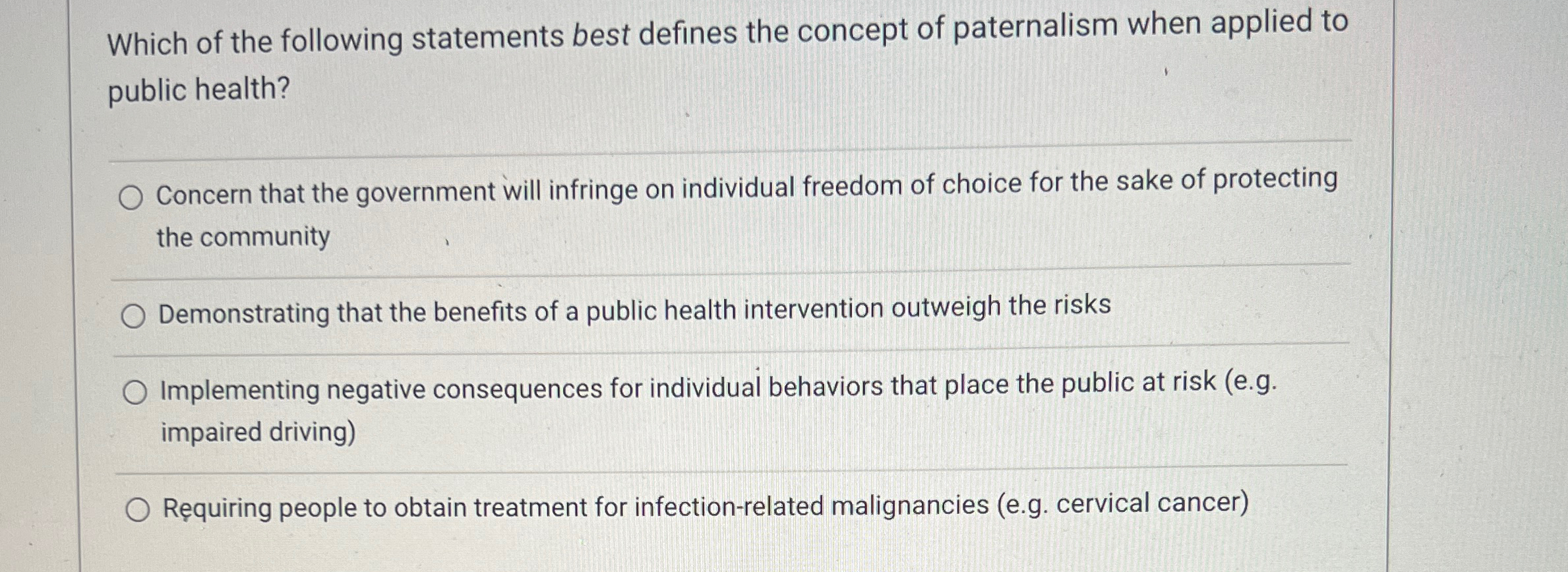 Solved Which of the following statements best defines the | Chegg.com