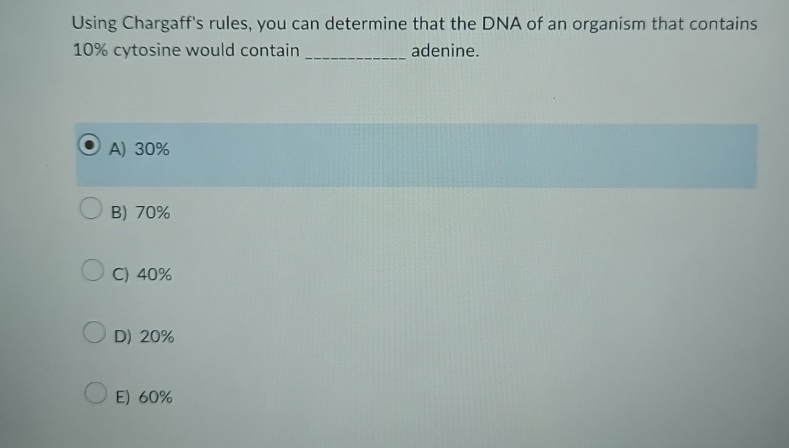 chargaff's rules state that in an organism the amount of adenine