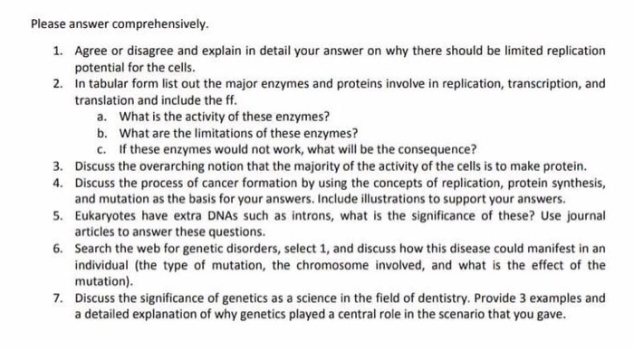 Solved Please Answer Comprehensively. 1. Agree Or Disagree | Chegg.com