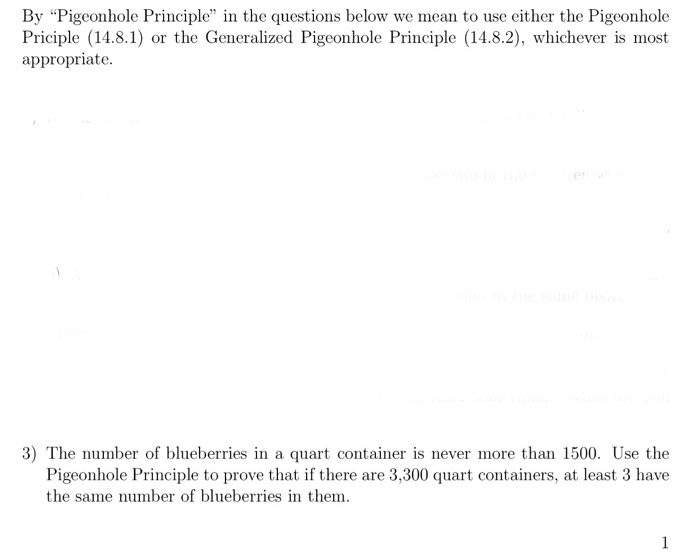 Solved By "Pigeonhole Principle" in the questions below we