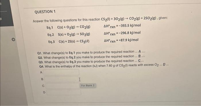 Solved Answer The Following Questions For This Reaction | Chegg.com ...