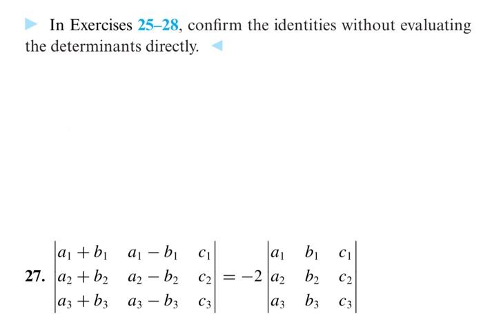 Solved In Exercises 25-28, Confirm The Identities Without | Chegg.com