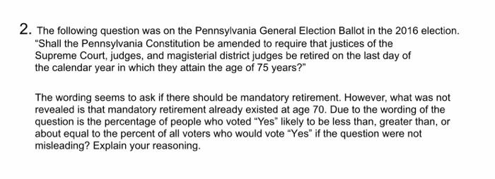 Solved 2. The following question was on the Pennsylvania | Chegg.com