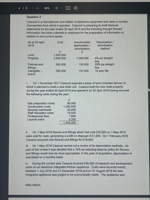 Solved Page2 Question 1 Tangerine has produced the following