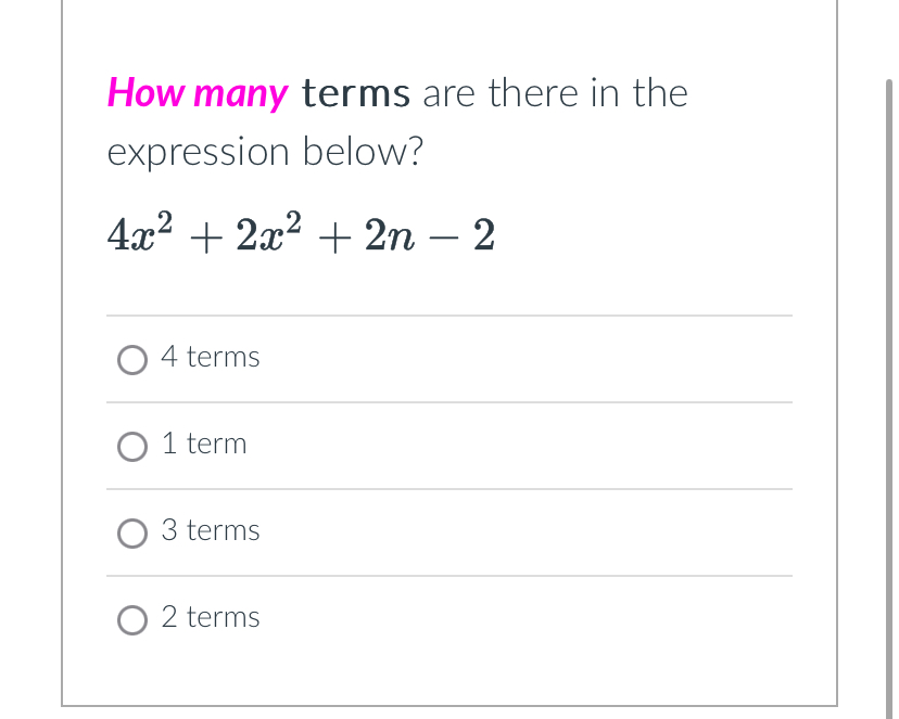 how-many-terms-are-there-in-the-expression-chegg