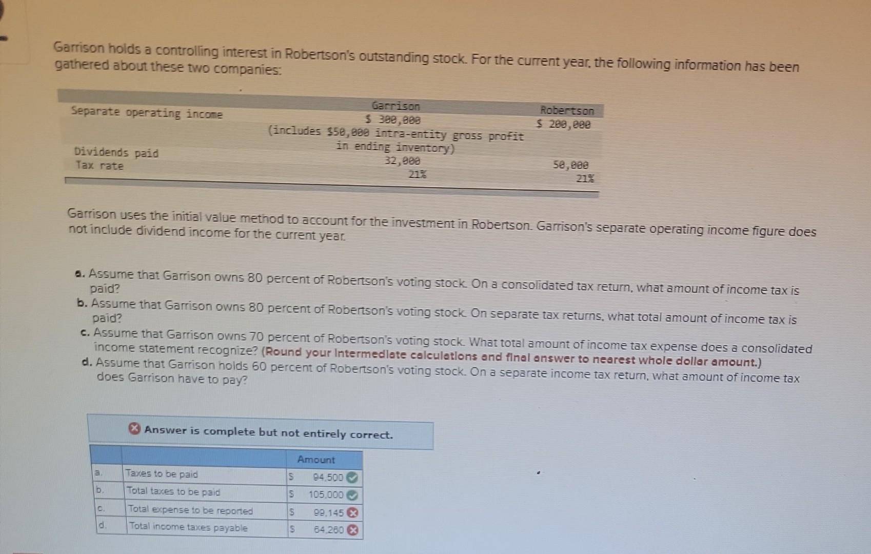 solved-garrison-holds-a-controlling-interest-in-robertson-s-chegg