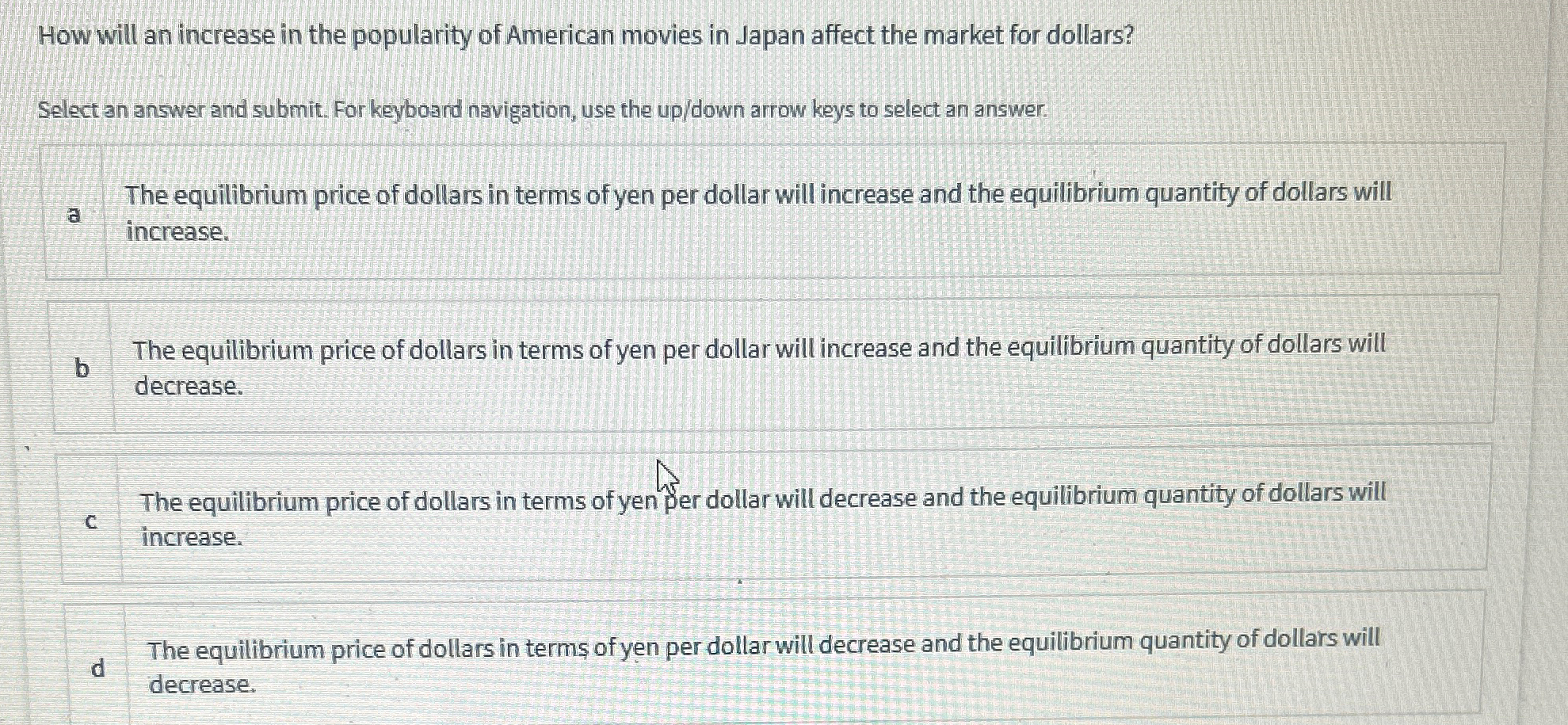 Solved How will an increase in the popularity of American | Chegg.com