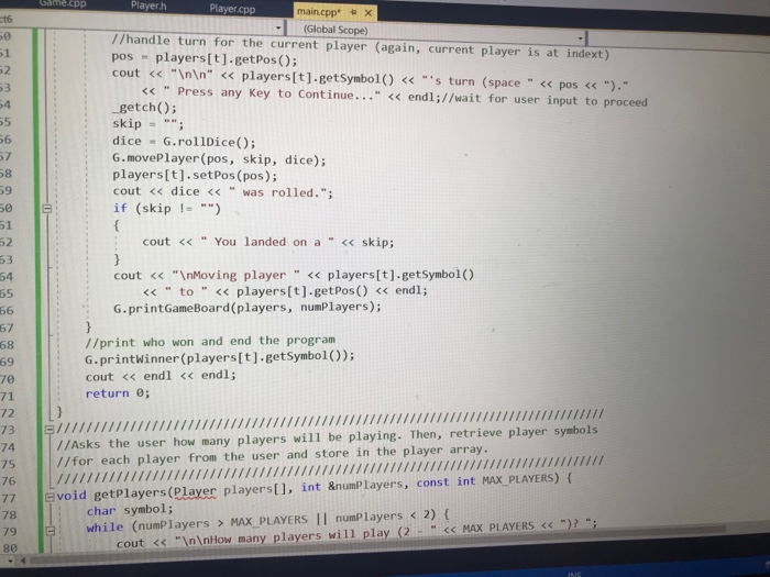 1.Create a new C++ project in Visual Studio. Add a | Chegg.com