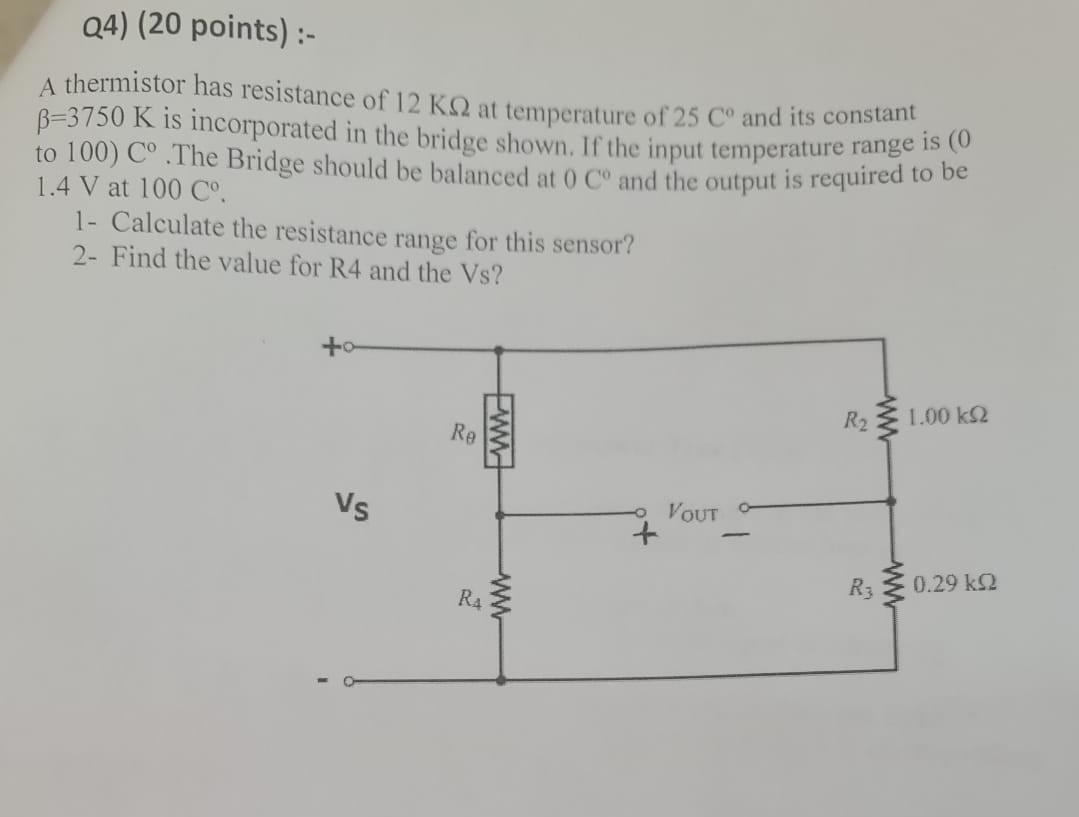 Answered: Thermistors measure temperature, have a…