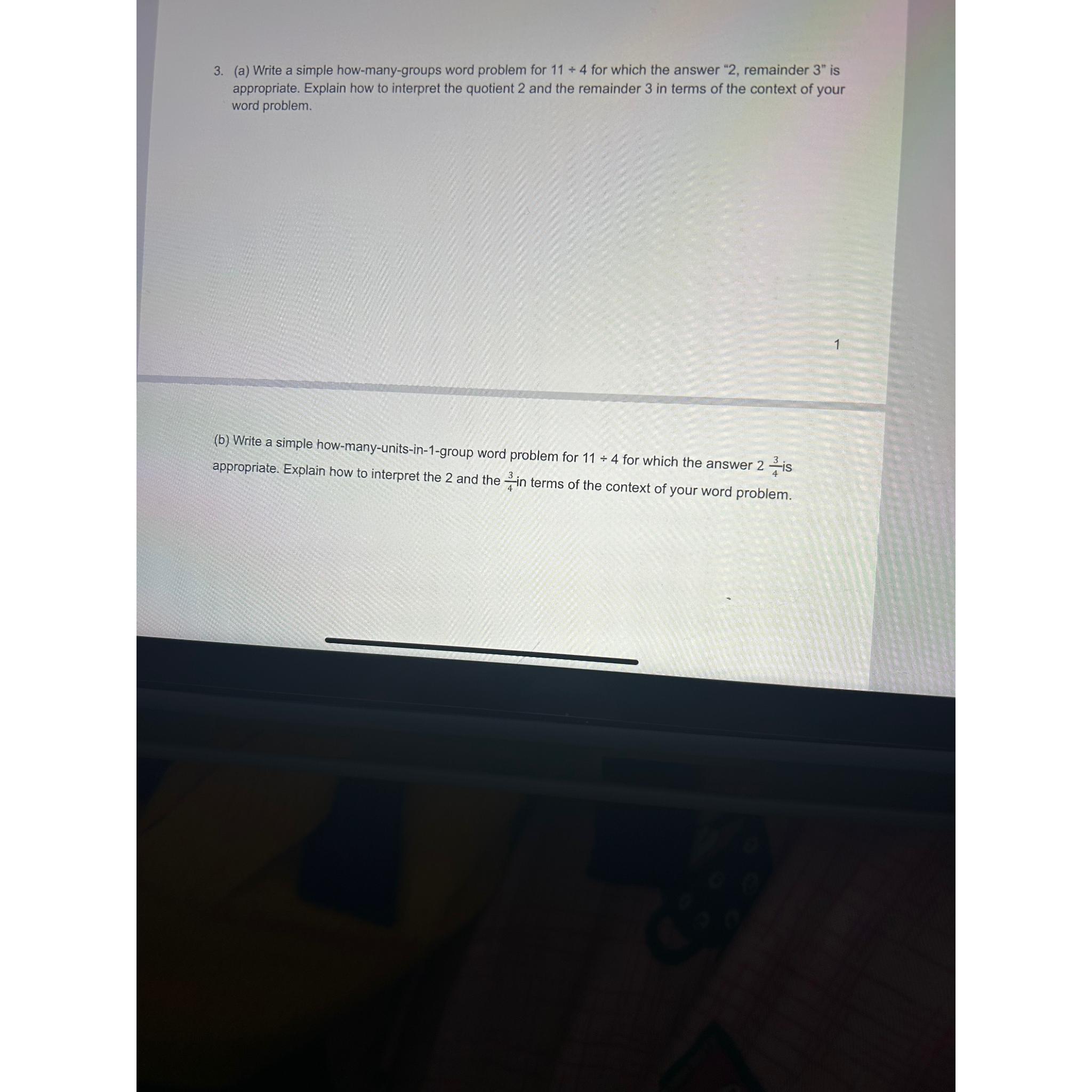 Solved (a) ﻿Write a simple howmanygroups word problem for