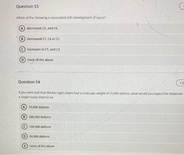 Solved Question 57 One of the first antibodies to be | Chegg.com