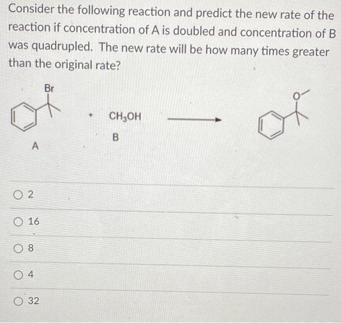 Solved 1a. consider the reaction and predict the new rate1b. | Chegg.com