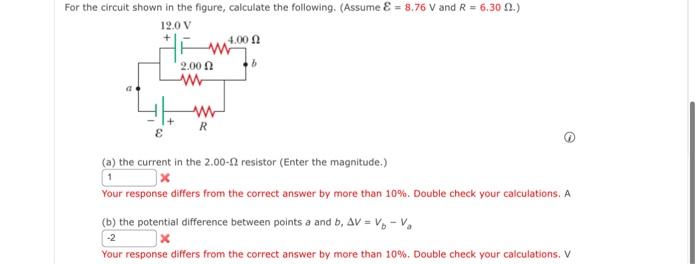 Solved For the circuit shown in the figure, calculate the | Chegg.com