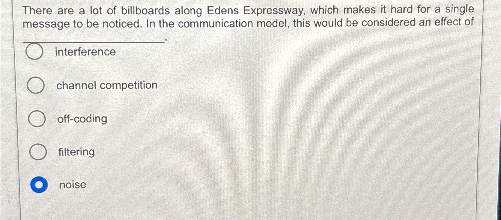 Solved There are a lot of billboards along Edens Expressway, | Chegg.com