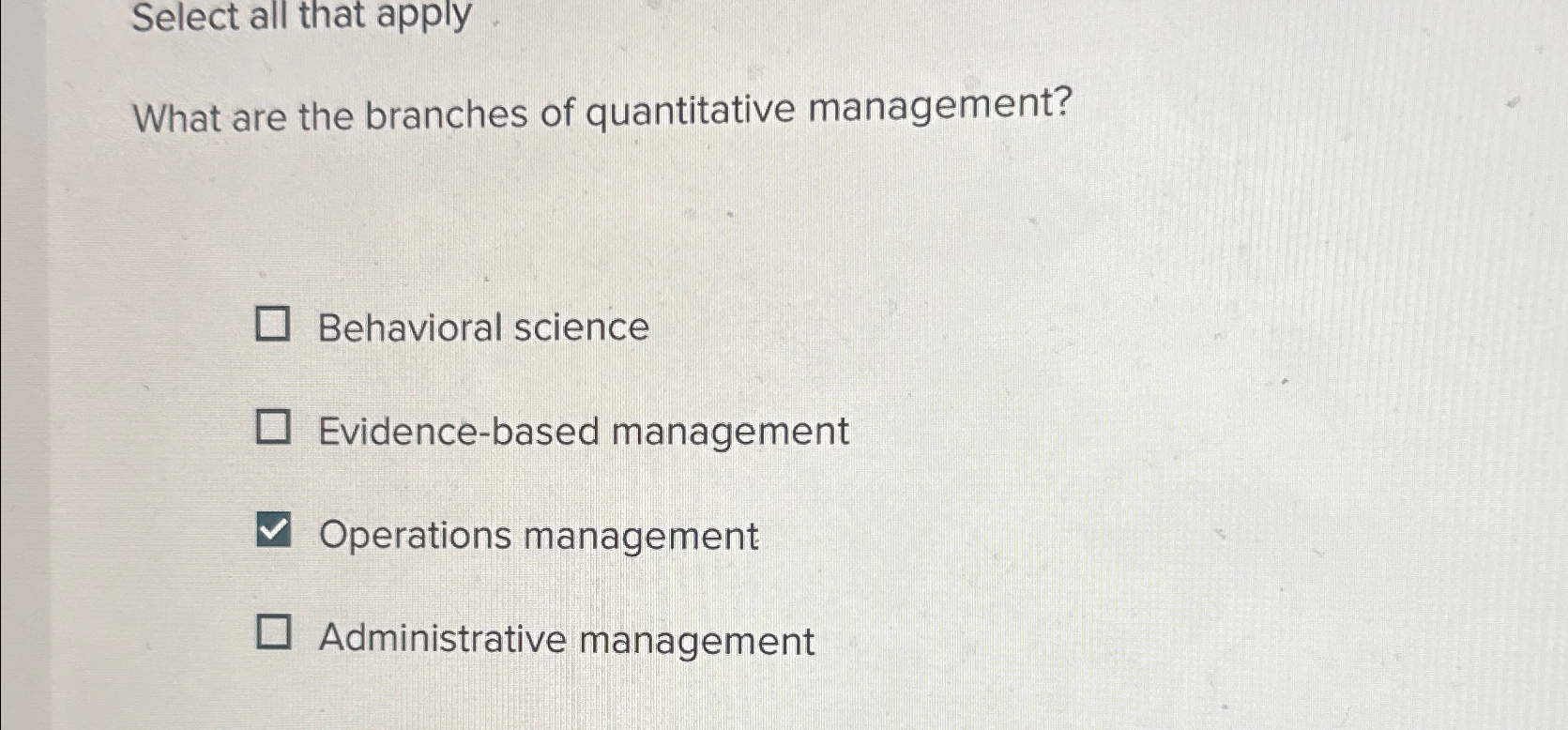 Solved Select all that applyWhat are the branches of | Chegg.com