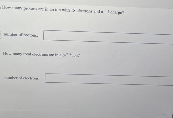 how do u find the number of protons in an ion