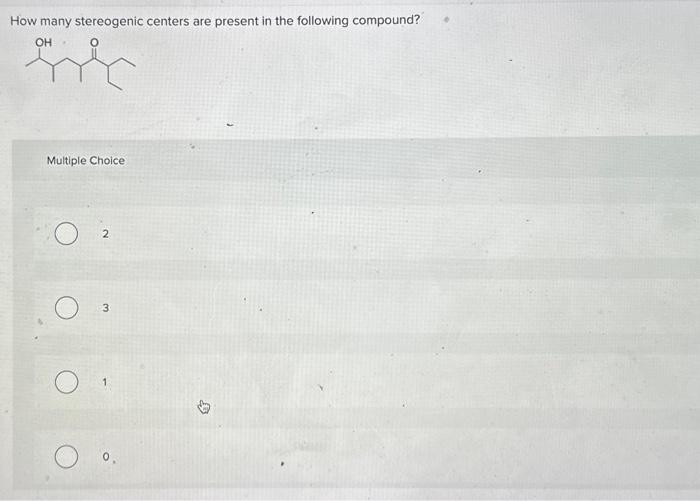 Solved How many stereogenic centers are present in the | Chegg.com