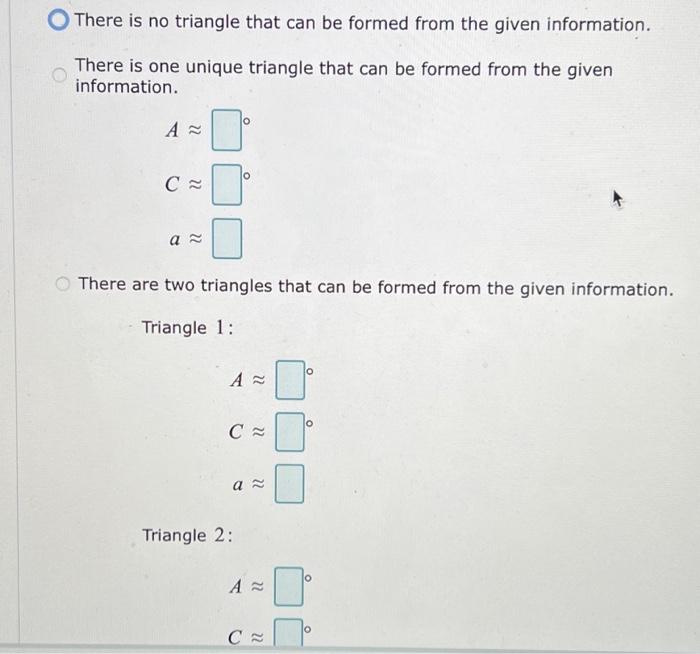 Solved Information is given about ABC, Determine if the | Chegg.com