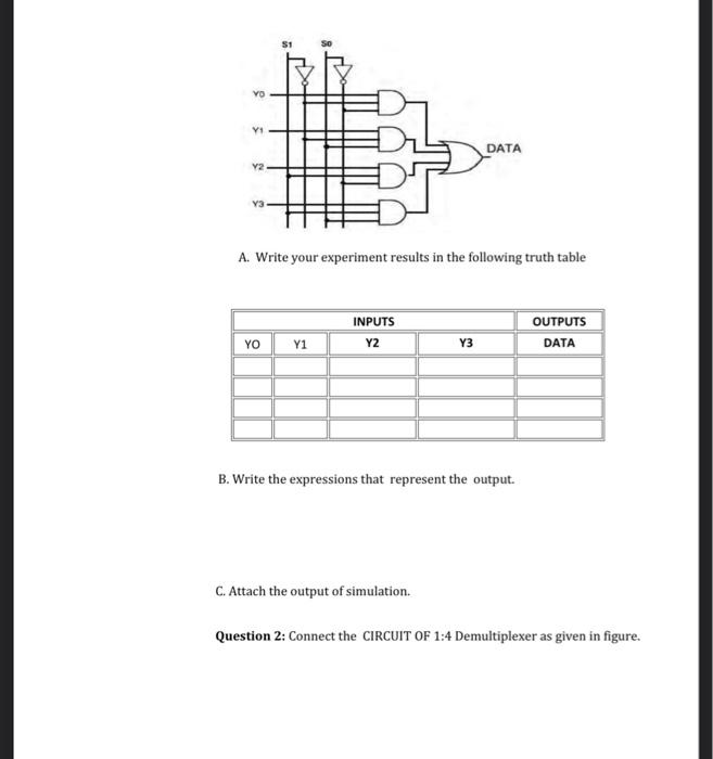 Solved Exp No: 6 Realize and Verify Multiplexer and | Chegg.com