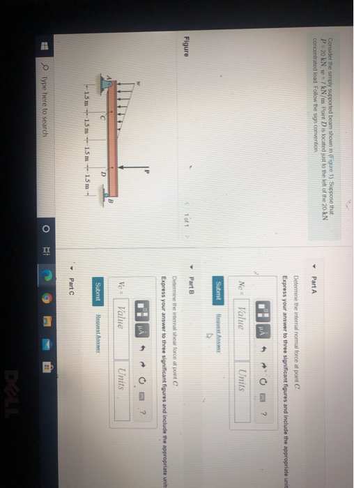 Solved Consider the simply supported beam shown in Figure 1) | Chegg.com