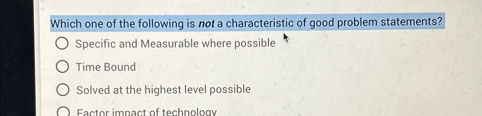 Solved Which one of the following is not a characteristic of | Chegg.com