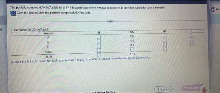 Solved Click The Icon To View The Partia Partially Completed Chegg