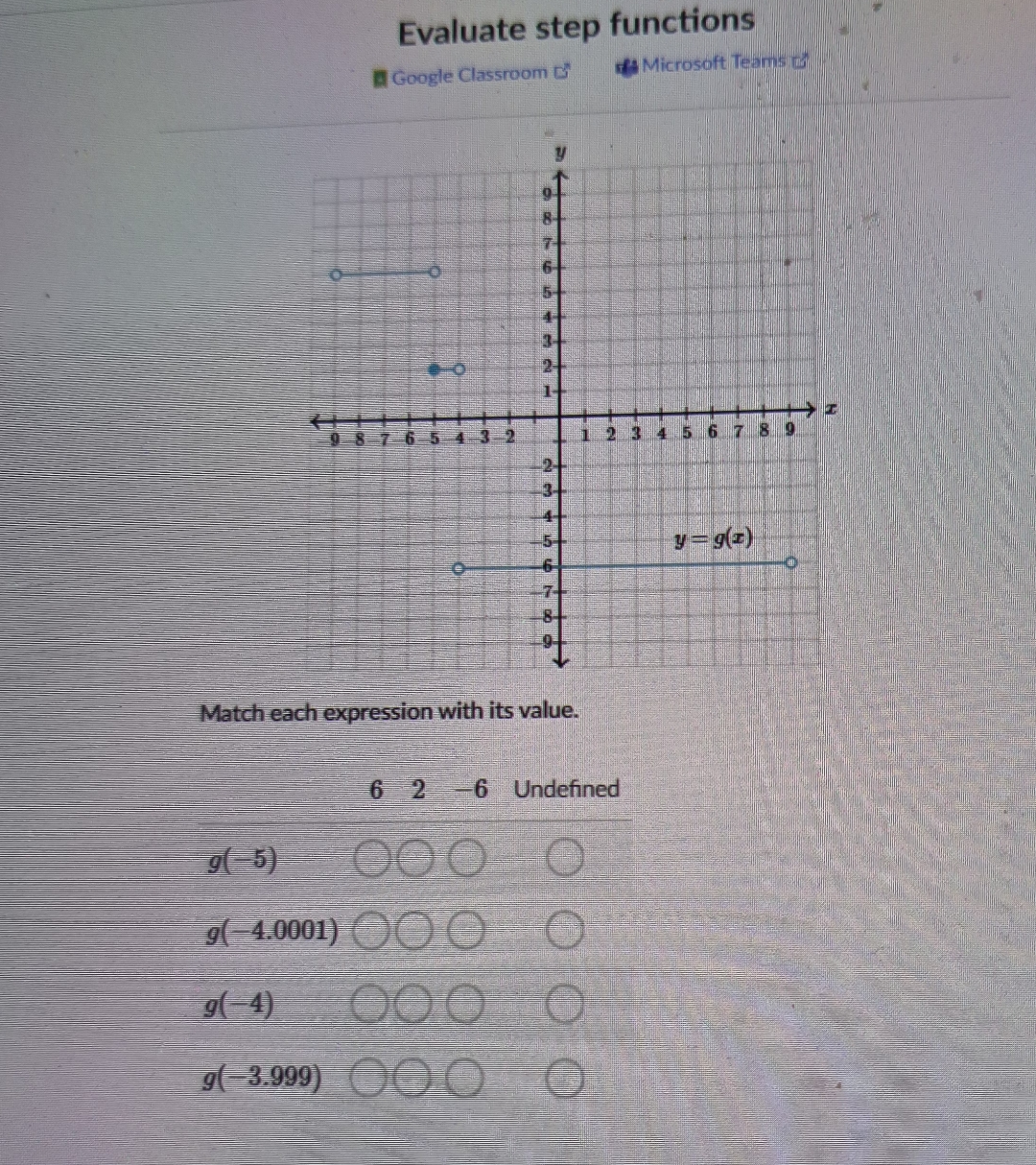 Solved Evaluate step functions9 ﻿Google Classroom | Chegg.com