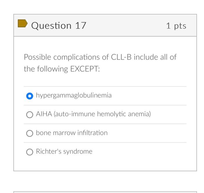 Solved The laboratory features seen in a patient with | Chegg.com
