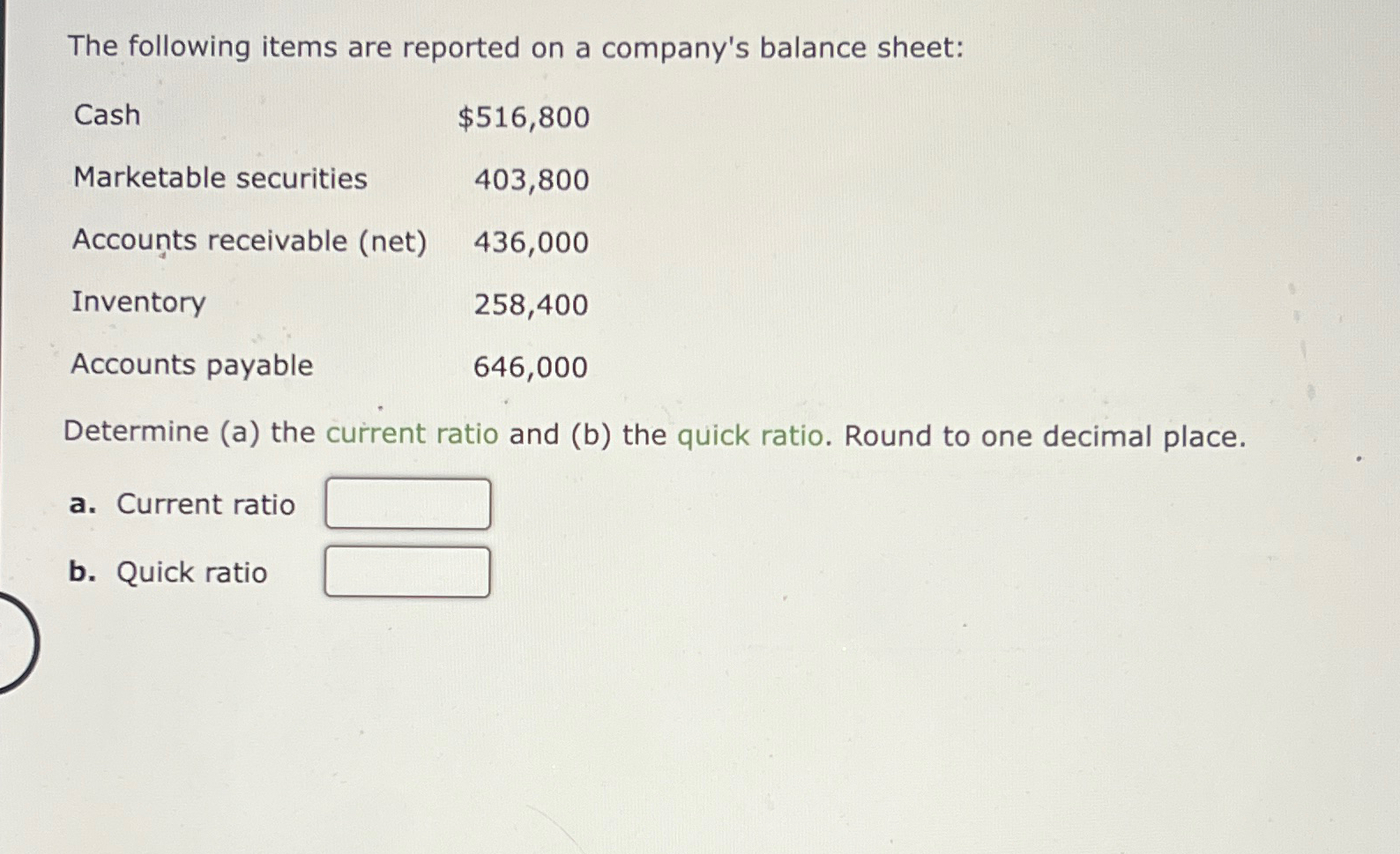 Solved The Following Items Are Reported On A Company's | Chegg.com