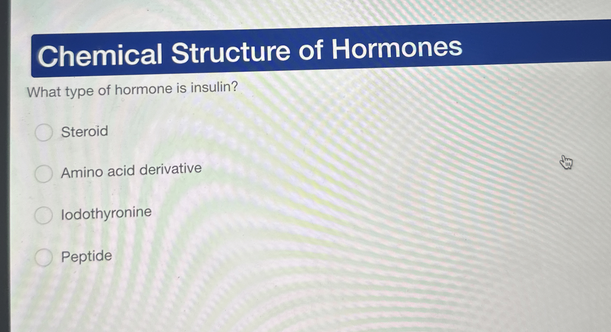 [Solved] Chemical Structure of Hormones What type of hormon