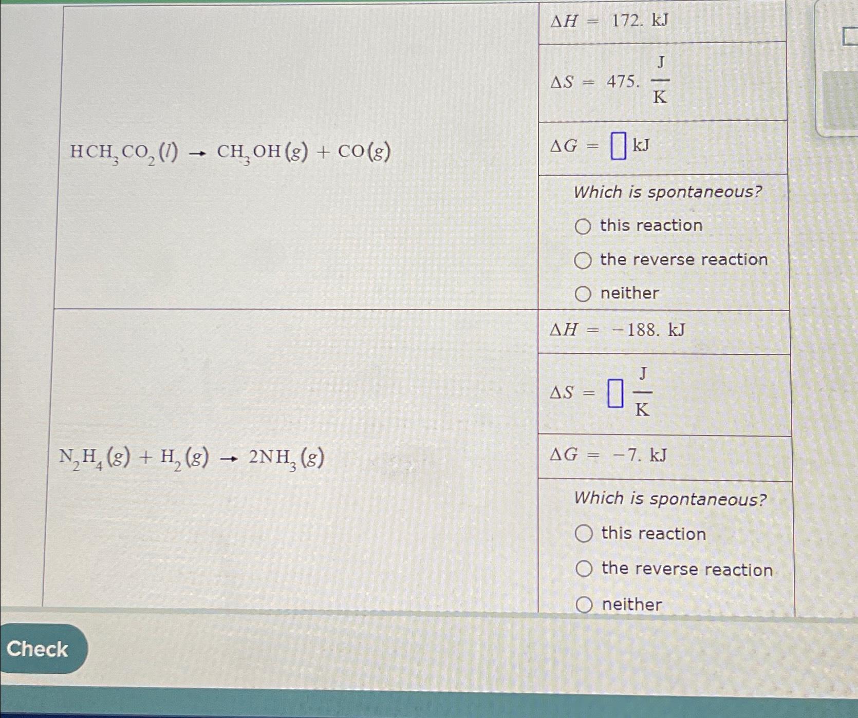 Solved A chemical engineer is studying the two reactions | Chegg.com