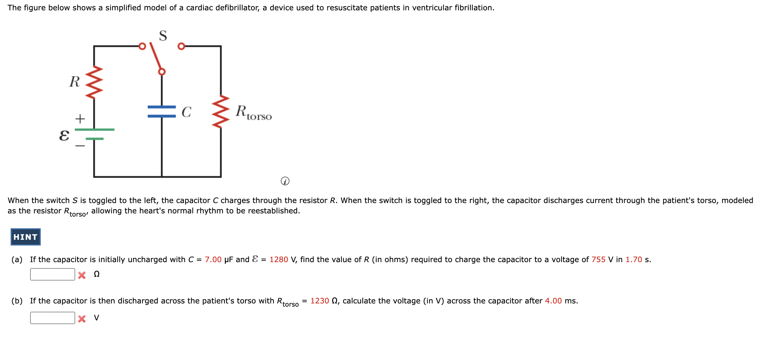 Solved The figure below shows a simplified model of ﻿a | Chegg.com