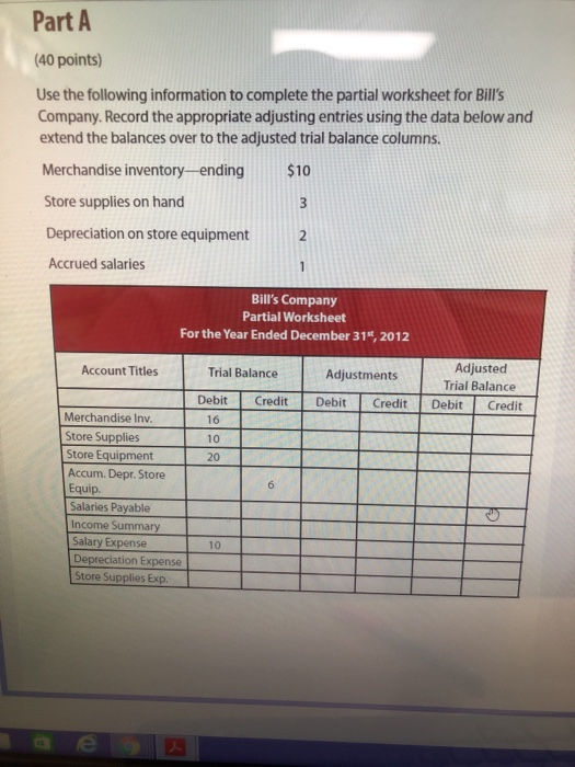 Solved Part A 40 Points Use The Following Information T Chegg Com Solved Part A 40 Points Use The Following Information T Chegg Com