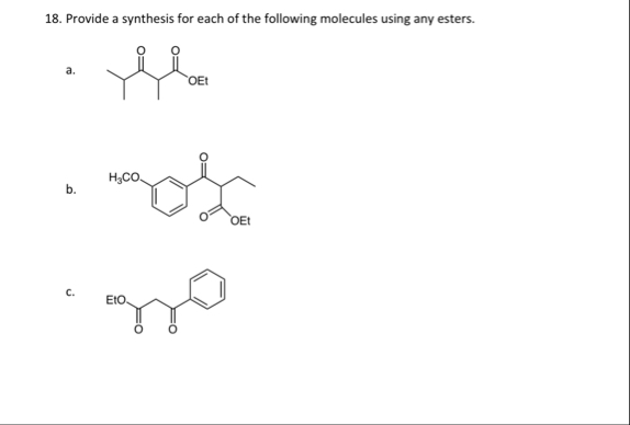Solved Provide a synthesis for each of the following | Chegg.com