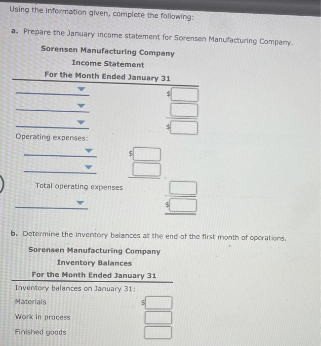 Solved Finished goods ledger Materials ledger Typically used