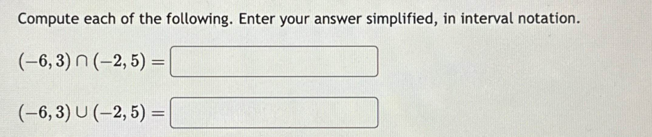 Solved Compute Each Of The Following. Enter Your Answer | Chegg.com