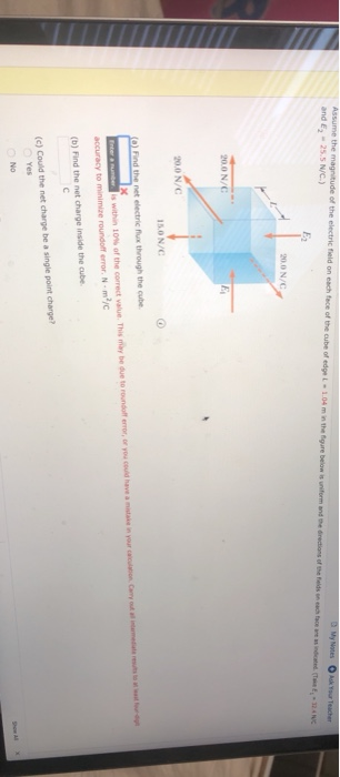 Solved Assume the magnitude of the electric field on each | Chegg.com