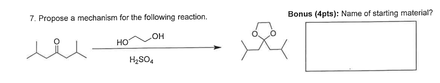Solved Propose a mechanism for the following reaction.Bonus | Chegg.com