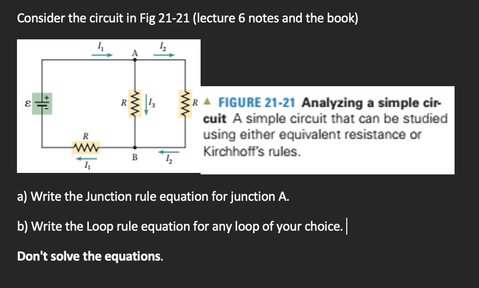 [Solved]: a) Write the Junction rule equation for junction