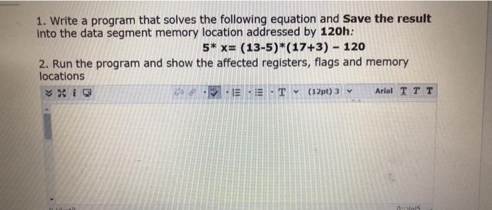 Solved 1. Write a program that solves the following equation | Chegg.com