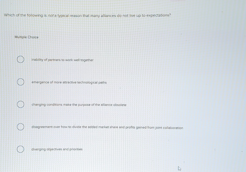 Solved Which of the following is not a typical reason that | Chegg.com