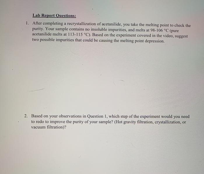Solved Lab Report Questions 1. After completing a