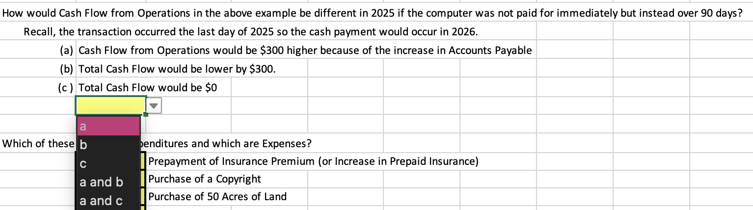 How would Cash Flow from Operations in the above | Chegg.com