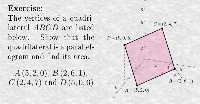 Solved Exercise: The Vertices Of A Quadrilateral ABCD Are | Chegg.com