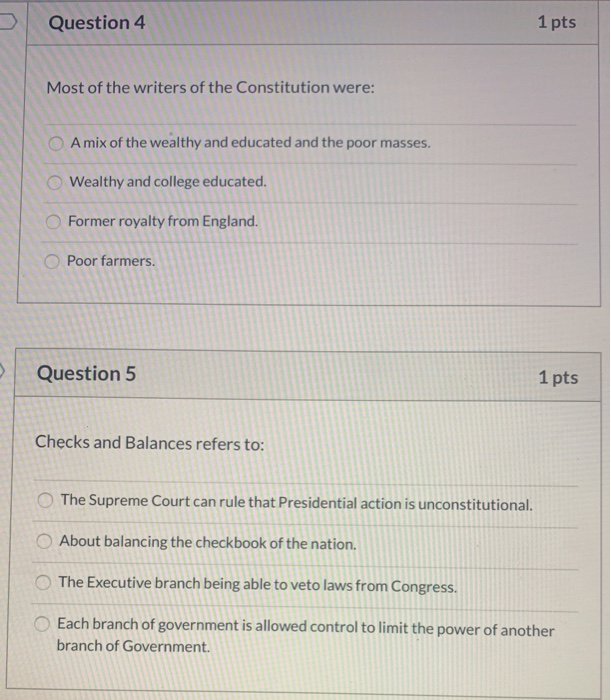 Solved Question 4 1 pts Most of the writers of the | Chegg.com