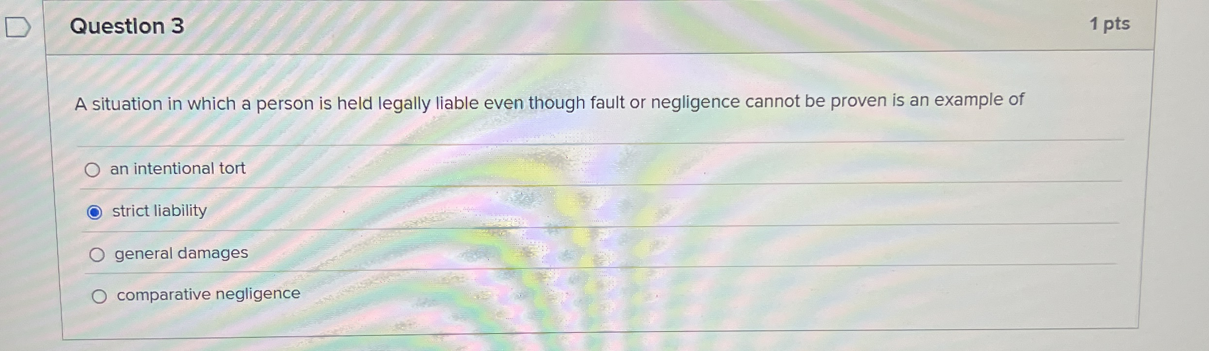 Solved Question 31 ﻿ptsA situation in which a person is held