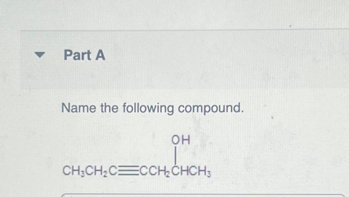 Solved Name The Following Compound. | Chegg.com