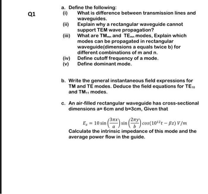 Difference Between Transmission Line And Waveguide vrogue.co